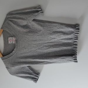 Tristan Grey Ruffle Shirt - Size S